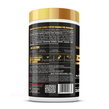 Eligator Premium Series Super Charge Pre Workout 350gm 35 Servings