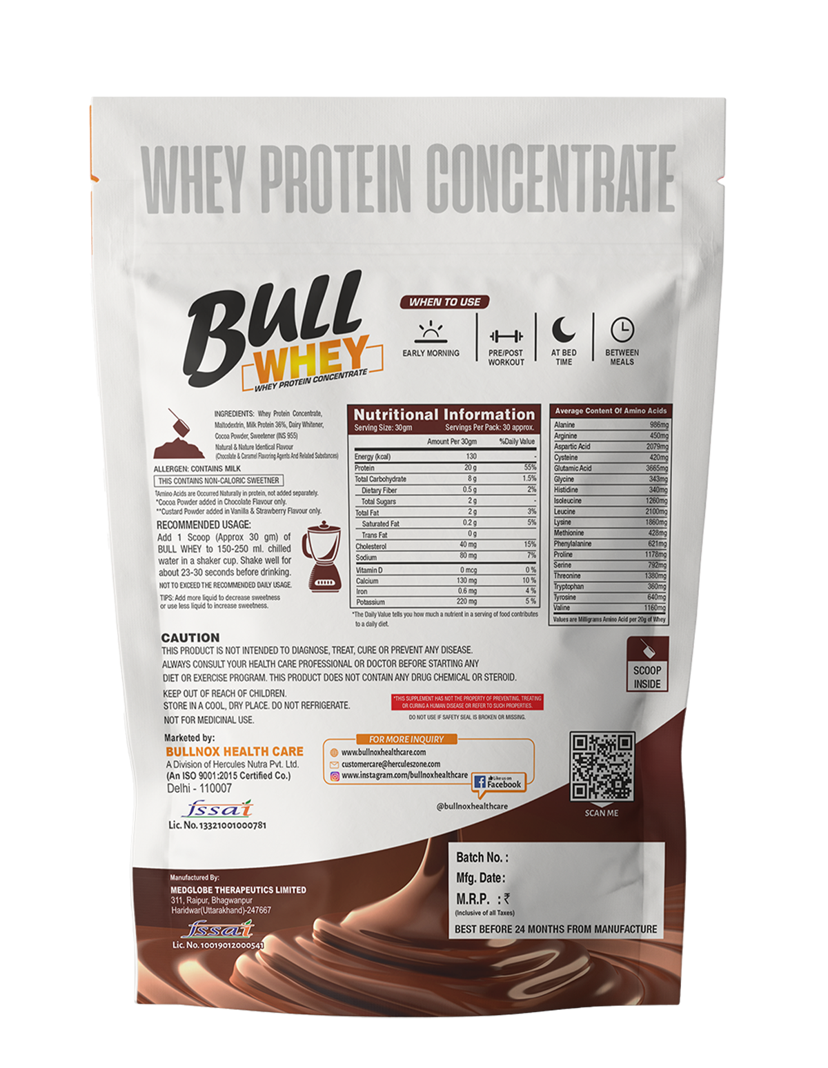 Bullnox Bull Whey - 900g (2lbs)