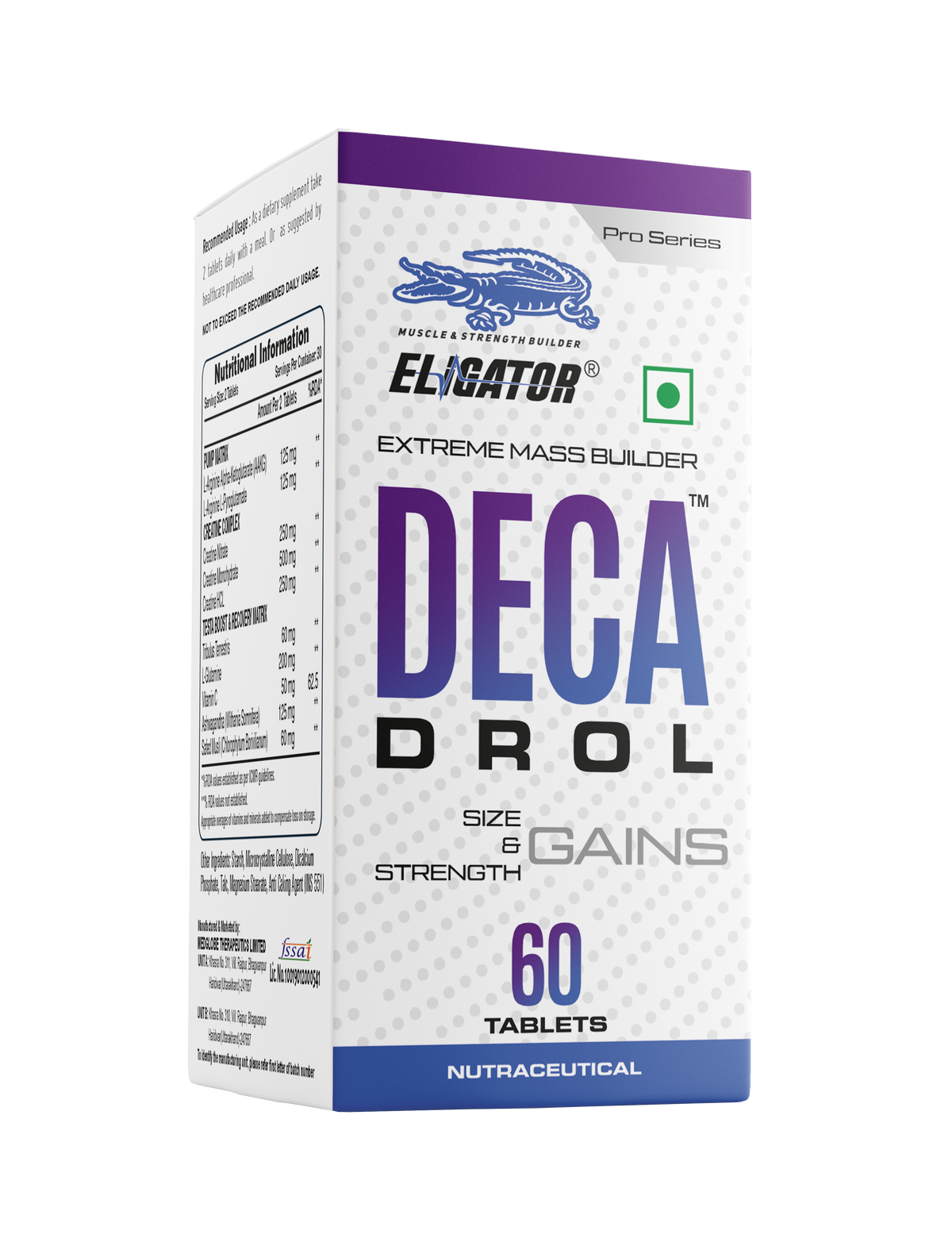Eligator Deca Drol Extreme Mass Builder 60 Tablets