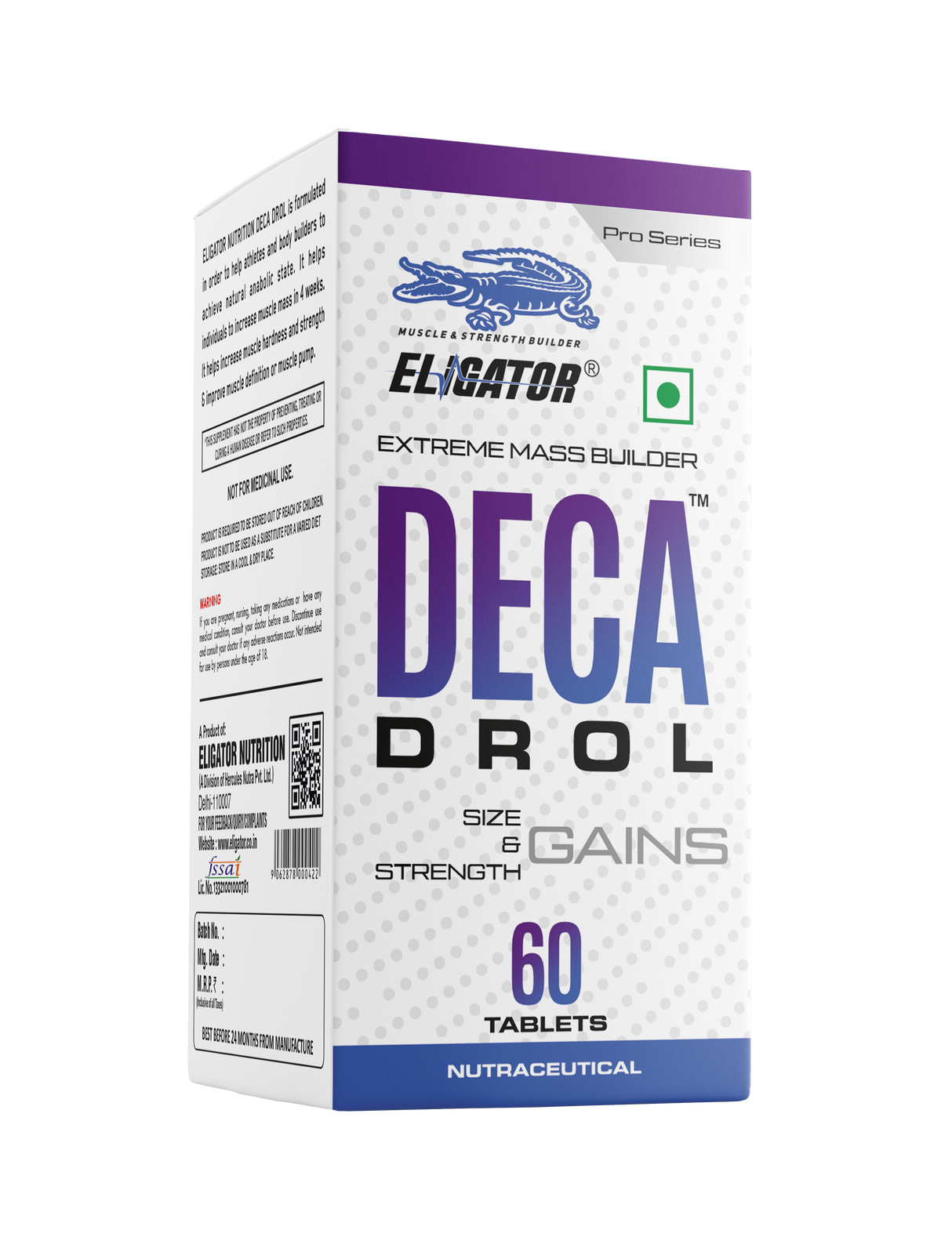 Eligator Deca Drol Extreme Mass Builder 60 Tablets