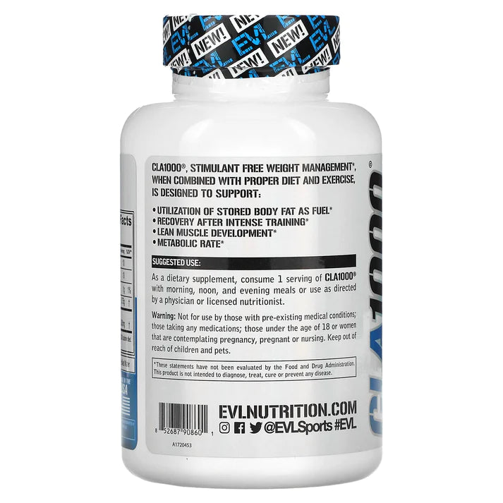 Evlution Nutrition (EVL) CLA 1000, 270 Softgels