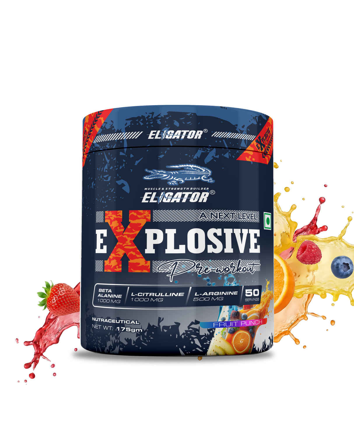 Eligator Explosive Pre Workout 175gm 50 Servings
