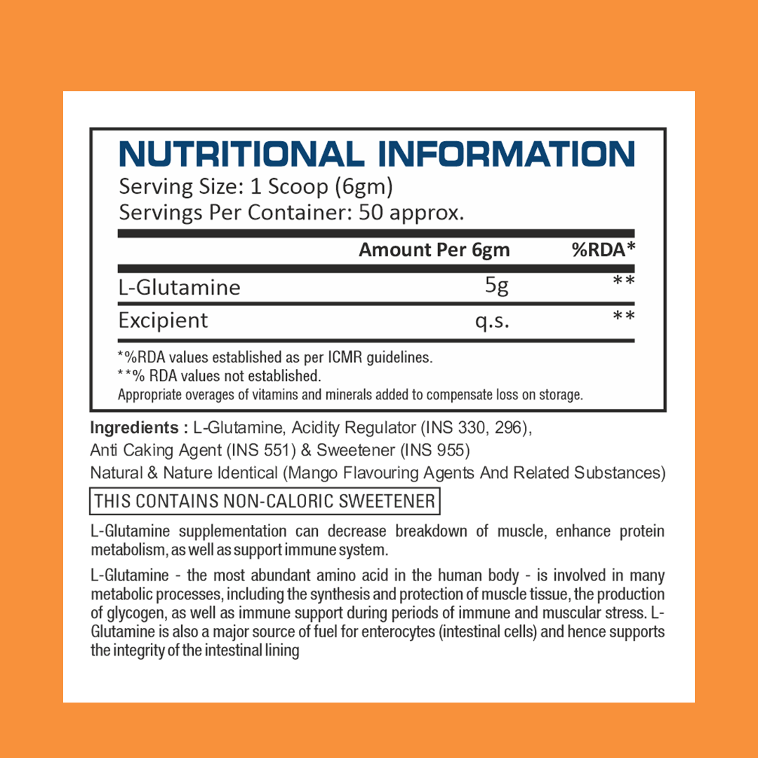 ELIGATOR L-Glutamine-50 Serving