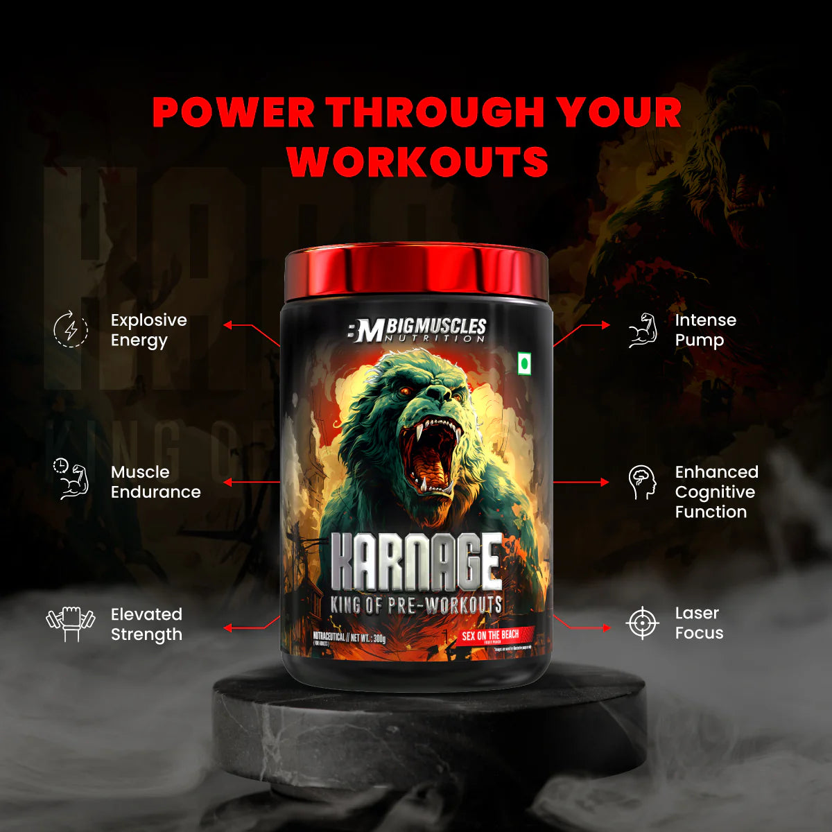 Big Muscles Karnage Pre-workout 60 servings