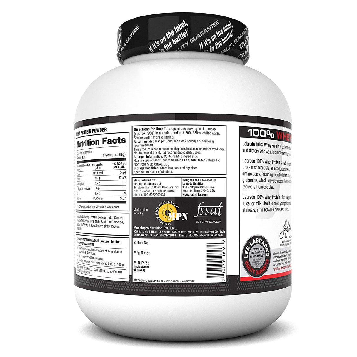 Labrada Leanpro 100% Whey Protein | 1.8 kg