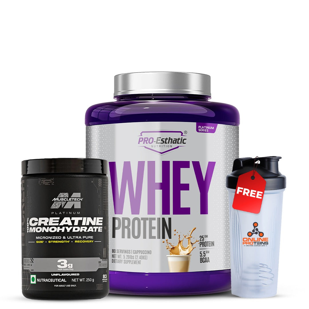 Pro-Esthatic Whey Protein,  Platinum Series with MuscleTech Platinum 100% Creatine