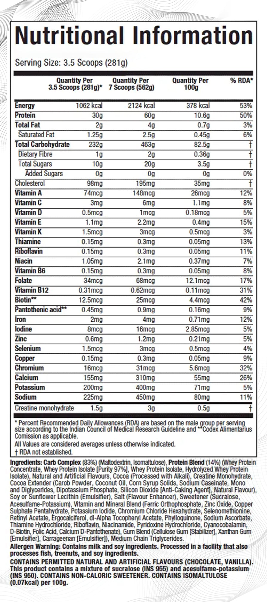 MuscleTech MassTech Extreme 2000 High Protein Food For Weight Gainer