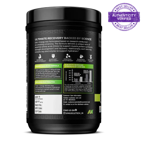 Muscletech EAA+ Energy Amino Acid, Muscle Building, Recovery