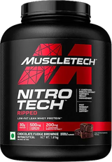 Muscletech Nitro Tech Ripped Whey Protein, Chocolate Fudge Brownie (1.81 Kg)