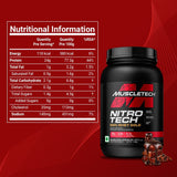 Muscletech Nitro Tech 100% Whey Gold, Double Rich Chocolate