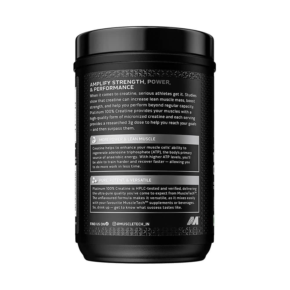 Muscletech Platinum 100% Creatine - 400g (133 Servings)