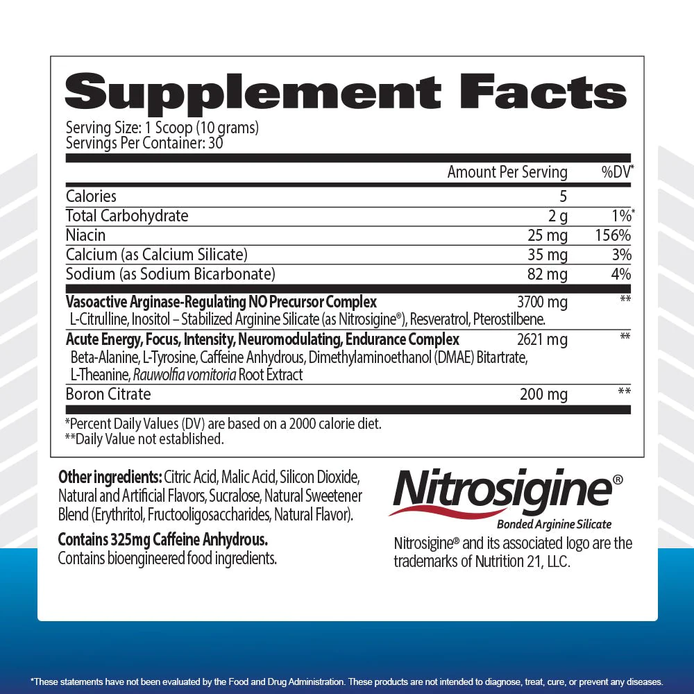 NITRAFLEX ADVANCED Pre-Workout Blue Raspberry Flavor