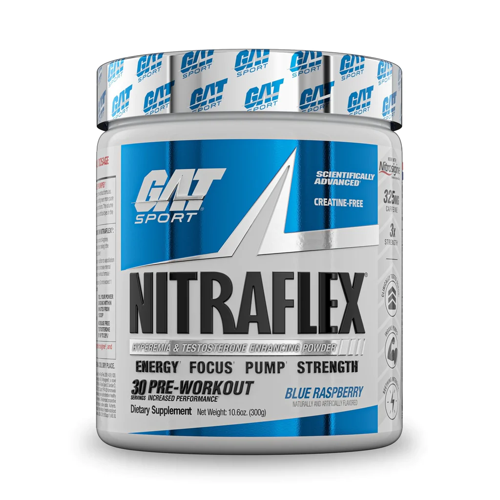 NITRAFLEX ADVANCED Pre-Workout Blue Raspberry Flavor