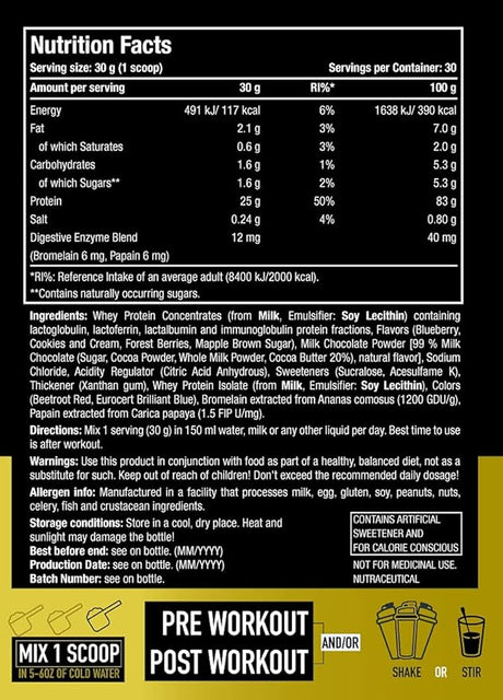 One Science Nutrition (OSN) Premium Whey Protein - 30 Servings