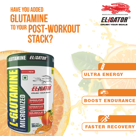 Eligator Glutamine - 300g (50 Servings)