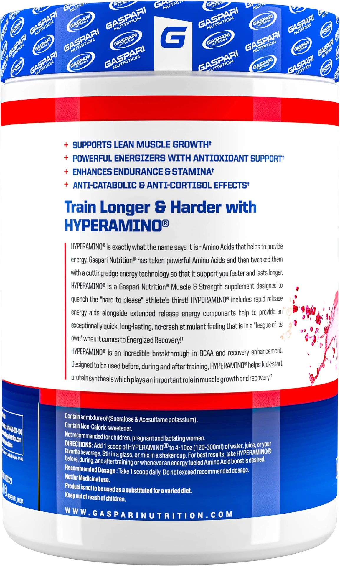 Gaspari Nutrition Hyper Amino, 300 Gm - 60 Servings