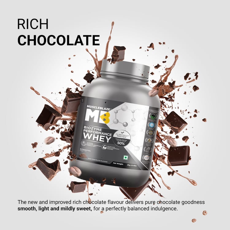 MuscleBlaze Biozyme Performance Whey 2kg | Premium Whey Protein Supplement