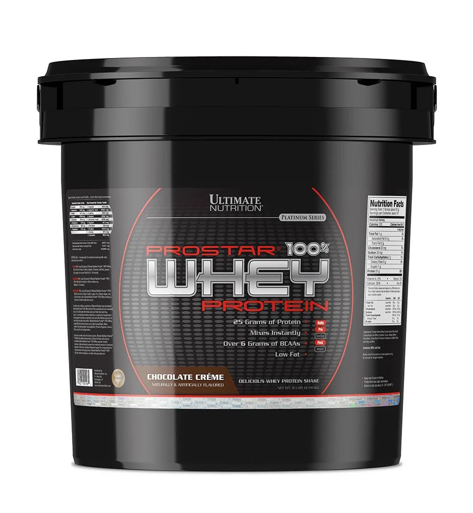 Ultimate Nutrition Prostar 100% Whey Protein, 4.55 kg (10 lb), Chocolate Creme