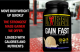 Universal Nutrition Gain Fast 27 Servings Chocolate Shake Powder